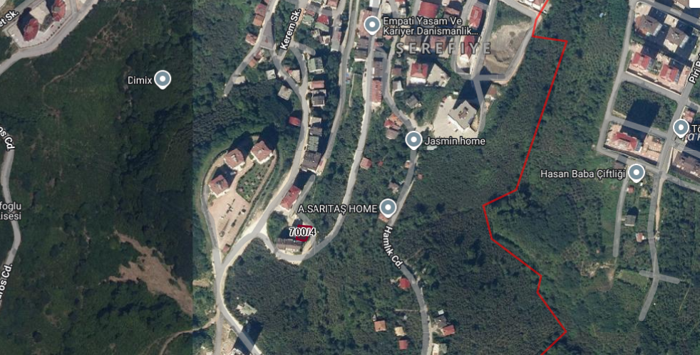 MABEL'DEN ŞEREFİYE MAH KÖŞE KONUT İMARLI SATILIK 260 M2 ARSA